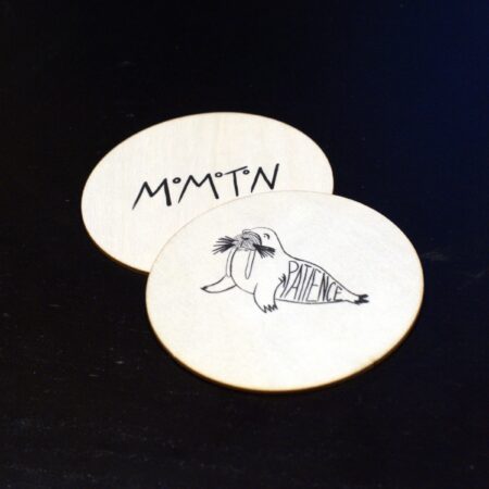 Affirmation card "Patience" (wood)