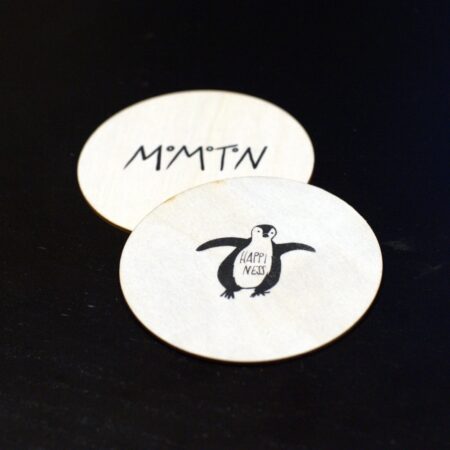 Affirmation card "Happiness" (wood)