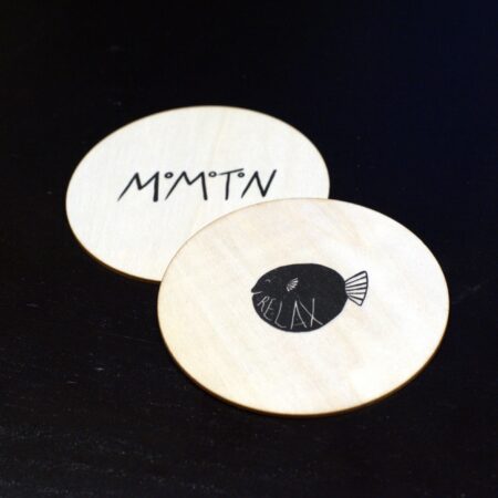 Affirmation card "Relax" (wood)