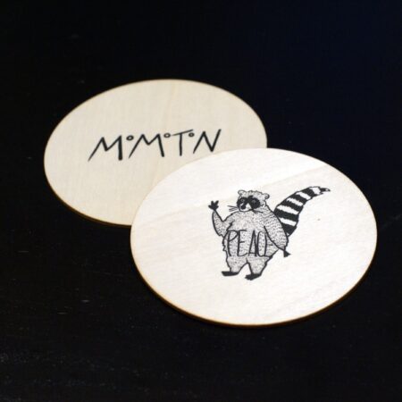 Affirmation card "Peace" (wood)